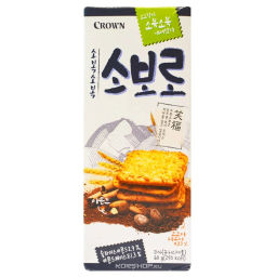 Песочные миндальные крекеры Соборо Crown, Корея, 60 г
