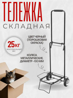 Тележка ВХ-25ZP-2 черная 25кг (093530)