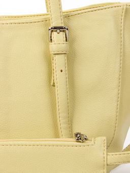 LACCOMA сумка Анна-бледно желтый эко кожа хлопок