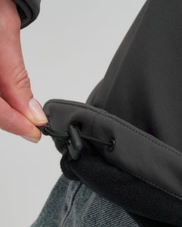 Парка спортивная женская с капюшоном softshell темно-серого цвета 9568TC - Mtforce фото 50