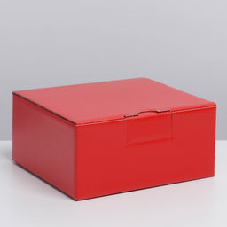 Коробка складная Красная, 15 х 15 х 7 см - Дарите счастье фото 3