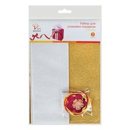 Цена за 5 шт. Набор для упаковки подарков КРЕМОВЫЙ