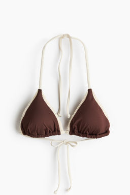 Top de bikini triangular con relleno - H&m фото 4