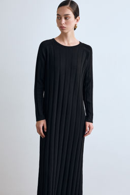 Платье миди в крупный рубчик - Mollis фото 2