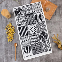 Полотенце Этель Орнамент 40х73 см, 100% хлопок, репс 210 гр/м2