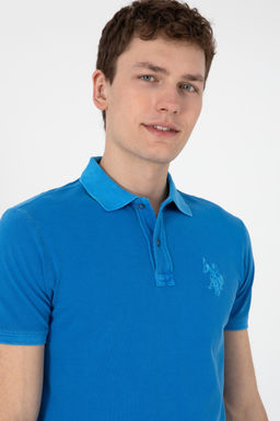 Erkek Slim Fit Polo Yaka Kobalt Y_kamal_ Basic Ti__rt Sepette S_rpriz _ndirim - U.s. polo assn фото 2