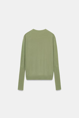 JERSEY PUNTO EXTRAFINO / Verde-seco - Zara фото 8