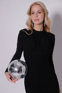 Мини-платье чёрное - Martichelli фото 5