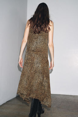 ZW COLLECTION ANIMAL PRINT HALTER DRESS - Zara фото 2