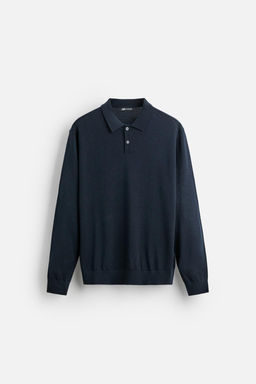 MERINO WOOL KNIT POLO SHIRT - Zara фото 14