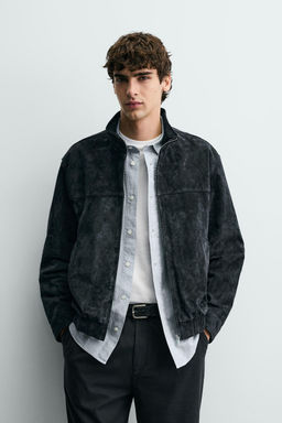 SUEDE LEATHER JACKET - Zara фото 10