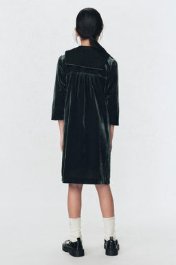 VELVET DRESS WITH DETACHABLE SCARF SOSHIOTSUKI x ZARA  фото 3