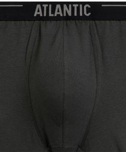 ATLANTIC 3MH-011 Трусы шорты Solid - набор (3 шт.) темно-фиолетовый + черный + темный хаки  фото 5