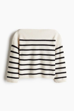Jersey en punto del rev?s con escote barco - H&m фото 2