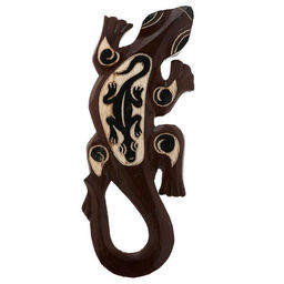 Панно настенное дерево Геккон коричневый с гекконом 1х11х30 см - Simaland фото 6