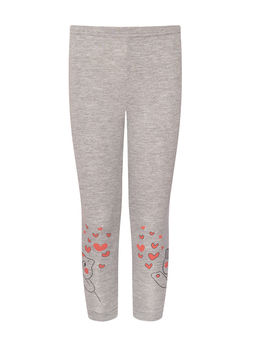 Лосины детские серые сердечки