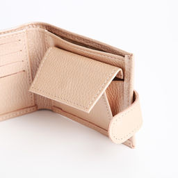 Кошелёк на кнопке, TEXTURA, цвет пудра  фото 6