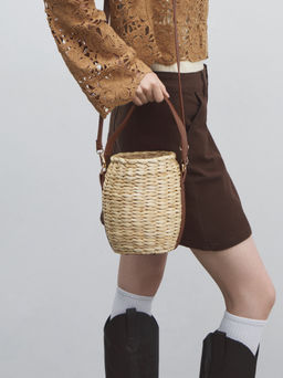 Сумка летняя с ручкой TENDANCE Артикул 4670417, бежевый  фото 5