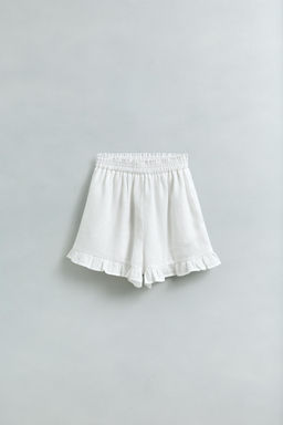 100% LINEN RUFFLED BERMUDA SKORT - Zara фото 5