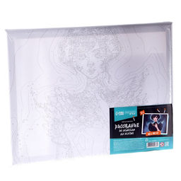 Картина по номерам на холсте Таинственная девушка, 30 40 см, в плёнке - Школа талантов фото 5