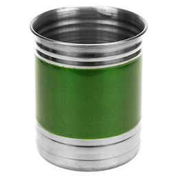 Банка для сыпучих продуктов из нержавеющей стали 0,85л, д10см, h12см, крышка пластмассовая с пароотводом, цветной корпус, зеленый, в коробке (Китай) - Домашняя мода фото 2