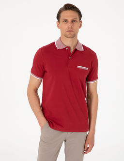 Nar _i_e_i Slim Fit %100 Pamuk D__meli Polo Yaka Ti__rt