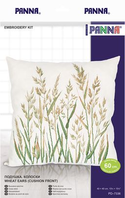 Набор для вышивания PANNA PD-7336 Подушка. Колоски 40 х 40 см