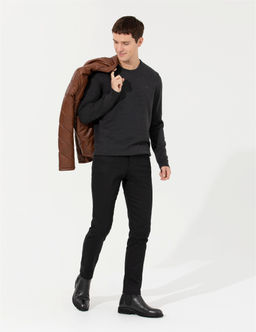 Siyah Slim Fit Kanvas Pantolon - Pierre cardin фото 3