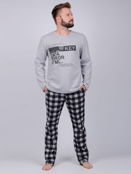 Пижама Хакер, футер начес - Малина фото 7