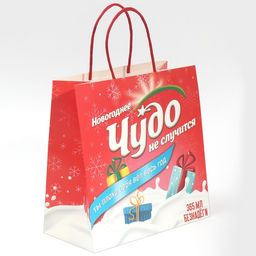 Пакет подарочный Чудо не случится, 22 22 11 см - Дарите счастье фото 2