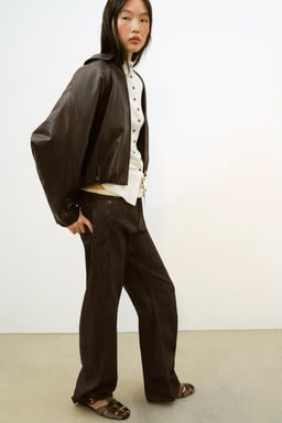 SANDALIA CANGREJERA EFECTO TERCIOPELO / Marr?n - Zara фото 2