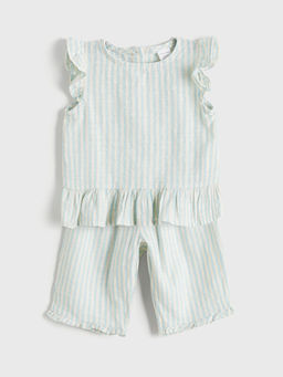 F?rf?rl? K?z Bebek M?slin Bluz ve Pantolon