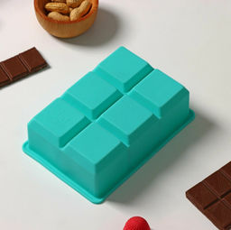 Форма для льда Доляна «Кубик», силикон, 16×11×4.8 см, 6 ячеек (4.6×4.6 см), бирюзовая фото 9