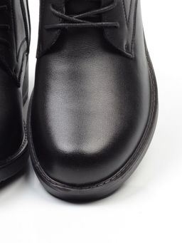 01-5559-1 BLACK Ботинки демисезонные (натуральная кожа, байка) - Фабричный китай фото 15