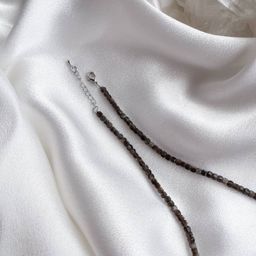 Колье из серебристого Обсидиана 38 см +