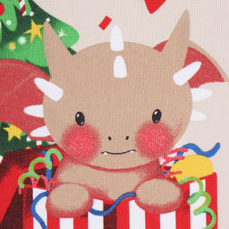 Полотенце Доляна Новогодние подарки 28х46 см, 100% хл, рогожка 164 г/м2  фото 3