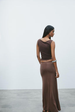 FLORAL POLYAMIDE TOP - Zara фото 5