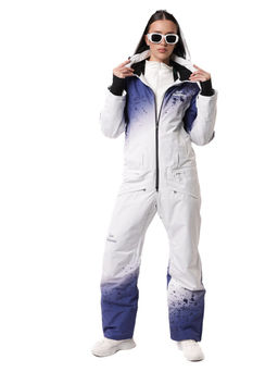 Комбинезон BB-0525 Бело-фиолетовый