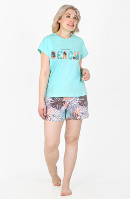 Пижама Секрет П-266 (42-56) кулирка - Лотос фото 11