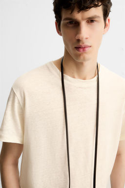 100% LINEN T-SHIRT - Zara фото 6