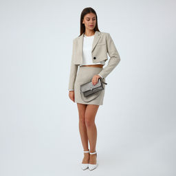 Сумка женская, кросс-боди, на магните, 24?6?14 см, бронзовая