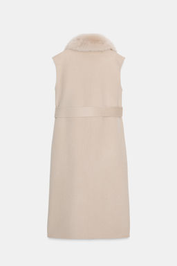ZW COLLECTION FAUX FUR COLLAR WAISTCOAT - Zara фото 10
