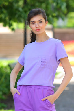 Джемпер женский 118L14 сиреневый