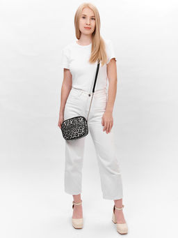 LACCOMA сумка Джулия-леопард черно-белый эко кожа хлопок