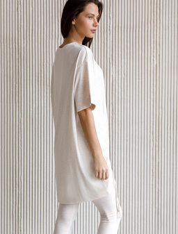 Ассиметричное платье-туника из премиального хлопка