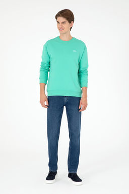 Базовый свитшот Comfort Fit с круглым вырезом цвета розового золота и мяты Неожиданная скидка в корзине - U.s. polo assn фото 4