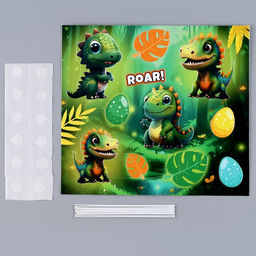 Топпер картон на подложке с проволокой Дракончики - Страна карнавалия фото 2