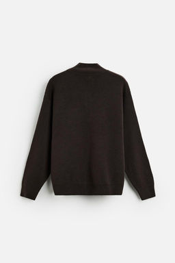 HIGH NECK QUARTER-ZIP SWEATER - Zara фото 7