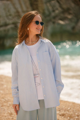 Рубашка женская Blue Stripes - Captain's mate фото 9