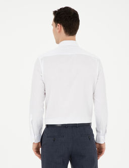 Beyaz Slim Fit Klasik G_mlek